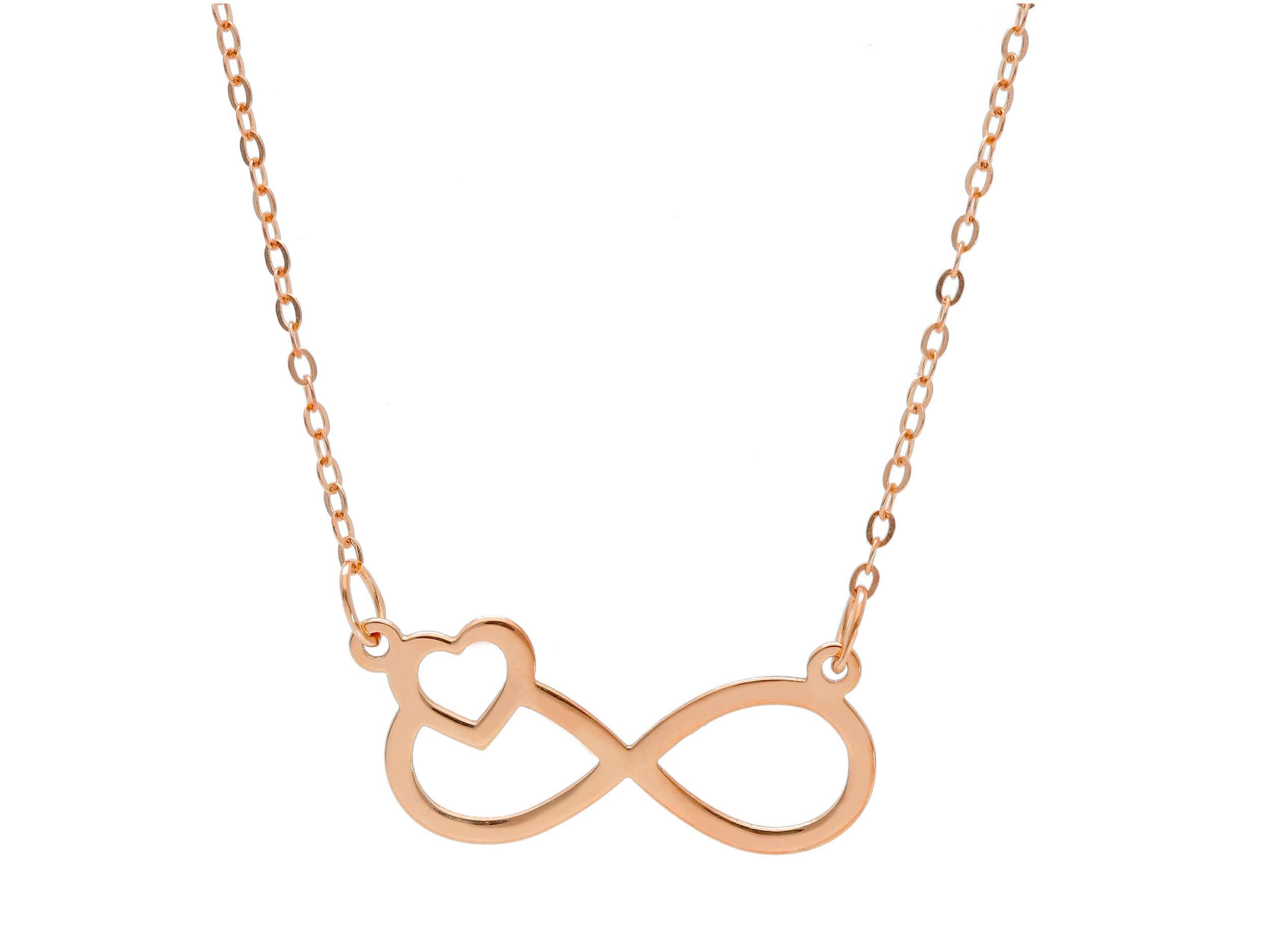 Rose gold necklace with the infinity symbol k9 (code S249366)